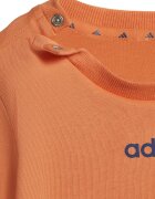 adidas Sportswear Памучна тениска и къс панталон - 2 части Тъмносин/Бледооранжев