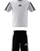 adidas Sportswear Памучна тениска и къс панталон Черен/Бял