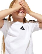 adidas Sportswear Памучна тениска и къс панталон Черен/Бял