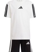 adidas Sportswear Памучна тениска и къс панталон Черен/Бял