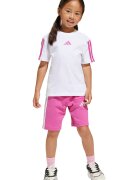 adidas Sportswear Памучна тениска и къс панталон Фуксия/Бял