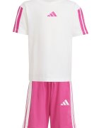 adidas Sportswear Памучна тениска и къс панталон Фуксия/Бял