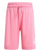 adidas Sportswear Памучна тениска и шорти - 2 части Бял/Розово