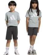 adidas Sportswear Памучна тениска и шорти - 2 части Светлозелен