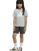 adidas Sportswear Памучна тениска и шорти - 2 части Светлозелен