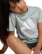 adidas Sportswear Памучна тениска и шорти - 2 части Светлозелен
