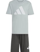adidas Sportswear Памучна тениска и шорти - 2 части Светлозелен