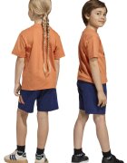 adidas Sportswear Памучна тениска и шорти - 2 части Тъмносин/Бледооранжев