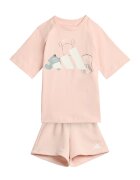 adidas Sportswear Памучна тениска и шорти Tiro_Nster Праскова