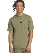 adidas Sportswear Памучна тениска с бродирано лого Каки