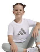 adidas Sportswear Памучна тениска с лого и панталон - 2 части Бял/Тъмнокафяв/Бледозелен