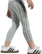 adidas Sportswear Памучна тениска с лого и панталон - 2 части Бял/Тъмнокафяв/Бледозелен