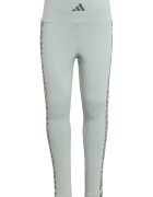 adidas Sportswear Памучна тениска с лого и панталон - 2 части Бял/Тъмнокафяв/Бледозелен