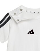 adidas Sportswear Памучни тениска и шорти - 2 части Бял/Черен