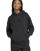 adidas Sportswear Памучно худи с рипс Черен