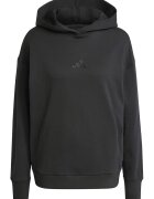adidas Sportswear Памучно худи с рипс Черен