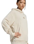 adidas Sportswear Памучно худи с рипс Светло бежово