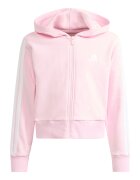 adidas Sportswear Поларен спортен екип с лого Бял/Светло сив/Светлорозов