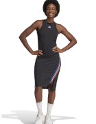 adidas Sportswear Права рокля с цепка встрани - Избеляло черно/Син
