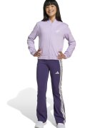 adidas Sportswear Разкроен спортен екип с цип - Бял/Тъмно лилаво/Лилав