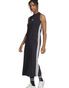 adidas Sportswear Рокля с памук и цепка встрани Черен