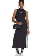adidas Sportswear Рокля с памук и цепка встрани Черен