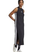 adidas Sportswear Рокля с памук и цепка встрани Черен