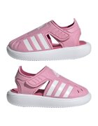 adidas Sportswear Сандали със затворен връх и контрастно лого Пастелнорозов/Бял