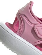 adidas Sportswear Сандали със затворен връх и контрастно лого Пастелнорозов/Бял