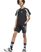 adidas Sportswear Шорти с памук и лого Черен/Светло сив