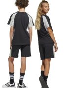 adidas Sportswear Шорти с памук и лого Черен/Светло сив