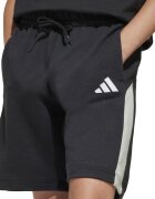 adidas Sportswear Шорти с памук и лого Черен/Светло сив