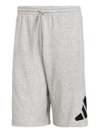 adidas Sportswear Шорти с памук и лого Черен/Светлосив меланж