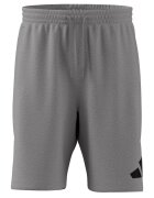 adidas Sportswear Шорти с памук и лого Черен/Светлосив меланж