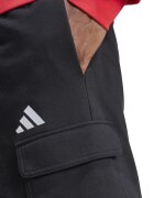 adidas Sportswear Шорти с връзка Бял/Черен