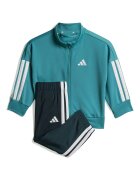 adidas Sportswear Спортен екип Essentials Climacool с цип Бял/Тъмнозелен/Персийско зелено