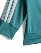 adidas Sportswear Спортен екип Essentials Climacool с цип Бял/Тъмнозелен/Персийско зелено