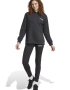 adidas Sportswear Спортен екип Leisure с памук с лого Черен/Мръснобял