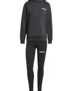 adidas Sportswear Спортен екип Leisure с памук с лого Черен/Мръснобял