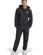 adidas Sportswear Спортен екип с качулка джобове и лого Черен