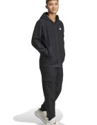 adidas Sportswear Спортен екип с качулка джобове и лого Черен