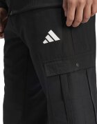 adidas Sportswear Спортен екип с качулка джобове и лого Черен