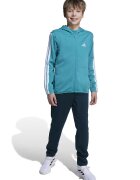adidas Sportswear Спортен екип с качулка и лого - Тюркоаз/Тъмнозелен