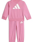 adidas Sportswear Спортен екип с контрастно лого Бял/Тъмнорозов