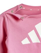 adidas Sportswear Спортен екип с контрастно лого Бял/Тъмнорозов