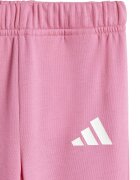 adidas Sportswear Спортен екип с контрастно лого Бял/Тъмнорозов
