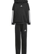 adidas Sportswear Спортен екип с лого Бял/Черен