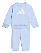 adidas Sportswear Спортен екип с лого Бял/Пастелносин