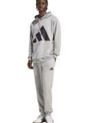 adidas Sportswear Спортен екип с лого Черен/Сив меланж