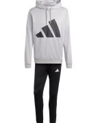 adidas Sportswear Спортен екип с лого Черен/Светло сив